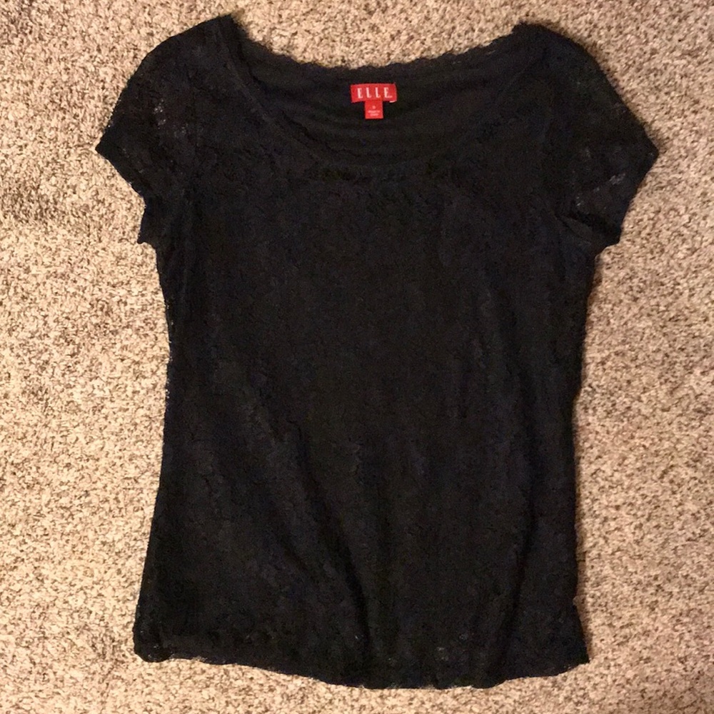 Black lace top
